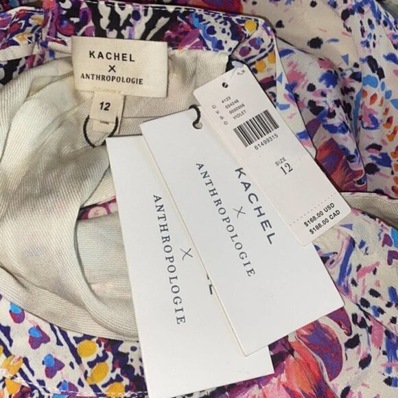 NEW Kachel x Anthropologie Amethyst Jumpsuit Paisley Women's Size 12 - Picture 6 of 12